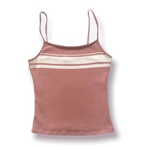 NWOT Garage Pink Stripe Camisole Tank Top